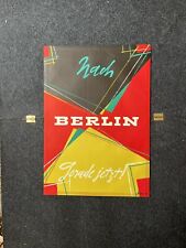 Original 1950s Berlin Travel Advertising Poster - Vintage German Art 23 x 33 picture