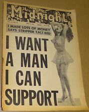 June 14 1965 Midnight (tabloid newspaper) Ursula Andress, Jayne Mansfield, etc. picture