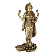  Goddess Maa Laxmi Idol Brass Statue Standing in Lotus Lakshmi for Temple 10