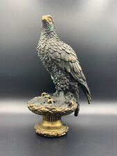 Late 20th C. Gilt Bronze Eagle Sculpture Statue After Archibald Thorburn picture