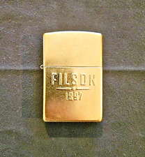 Filson Brass Zippo - Lightly Used, Original Box, Rare Collectors Item picture