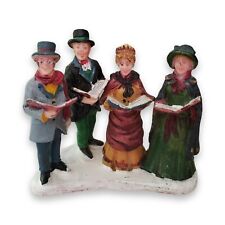 Four Victorian Christmas Carolers With Song Books Figures 2 3¾