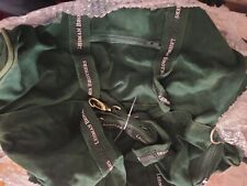 Lehman Brothers Canvas Green Duffle Bag  Heavily Used picture