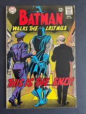 Batman #206 - DC 1968 Comics Batman Walks the Last Mile picture