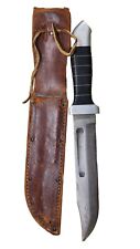Genuine Ka-Bar Olean, Fixed Blade Knife Leather Sheath Fighting Knife picture