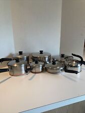 VTG Revere Ware Copper Bottom Stainless Steel 13 Piece Cookware Set picture