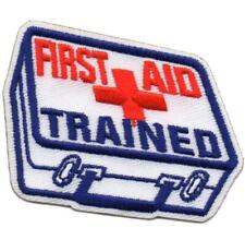 Boy Girl Cub FIRST AID TRAINED  class training Fun Patches Badges GUIDE SCOUT picture