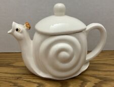 white snail teapot picture