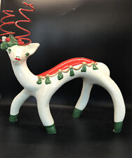 Unusual Vintage/Antique Christmas Deer Approx 10” High picture