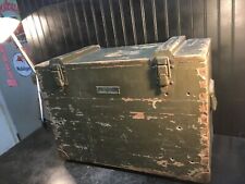 Military WW 1 Signal Corp Shipping Wood Crate 25in x 12in x18in Dove Tail Crate picture