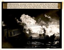 LAE3 Original Photo HOLLYWOOD $1,000,000 LOUNSBERRY & HARRIS LUMBERYARD FIRE picture