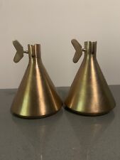 Vintage Solid Brass Candlestick Holders - Pair picture