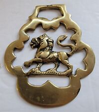 Vintage Polished Brass Horse Show Parade Medallion picture