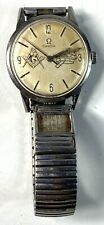 RARE Vintage Omega Masonic 1960's Wristwatch w/Calendar in Wristband WORKING picture