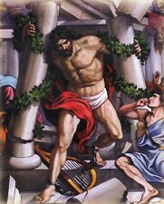 Catholic print picture  -  Samson's Final Victory T  -  8x10 ready to be framed picture