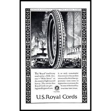 1924 US Royal Cords United States Rubber Company Vintage Print Ad Downtown City picture