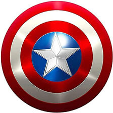 22 inch Metal Captain America Shield Red Color Large Size Collectible Designer picture