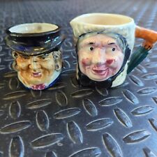 Vintage Royal Winston Toby Character Style  Figural English Face Man Mug Lot 2  picture