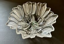 Vintage Mikasa Tulip Frosted / Clear Glass Bowl ~ Made In Germany picture