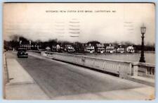 1939 CHESTERTOWN MARYLAND*MD*RESIDENCES FROM THE CHESTER RIVER BRIDGE*OLD CAR picture