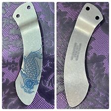 Steel Flame 'Koi' Pocket Clip for Burchtree Bladeworks Custom & Midtech Knives picture