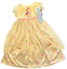 Disney Princess Belle New Girl's Size 2T Beauty And The Beast Yellow Dress picture