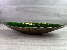 Vtg Maurice California Pottery 036 Planter Center Piece Glazed Green Gold picture
