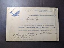 Mint 1949 French Aviation Military Mission Postcard Aquire Pijo picture