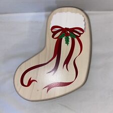 Longaberger 2014 Red Christmas Tree Trimming Small Stocking Basket Liner picture