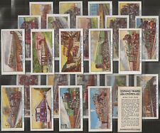 AMALGAMATED PRESS-FULL SET- FAMOUS TRAINS & ENGINES 1932 (24 CARDS) ALL SCANNED picture
