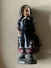 VINTAGE ~ Amish Girl - Cast Iron & Hand Painted picture