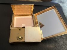 Vintage Swiss Miniature Music Box Musical Powder Compact Case picture