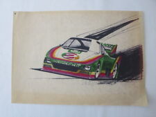 Porsche 935 Kremer Racing Design Sketch Drawing Art NOTTRODT Vintage 1976 picture