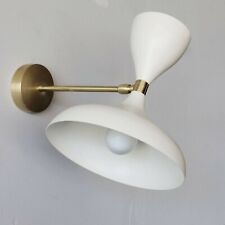 1950's Stilnovo Italian Sconce Mid Century Wall Fixture  Sconce Light Set of Two picture
