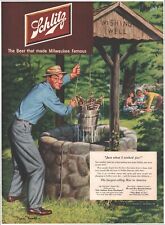 1951 Schlitz Beer Milwaukee Vintage Original Magazine Print Ad picture