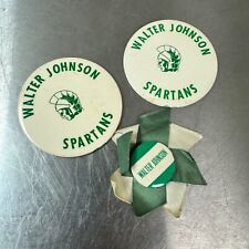 Lot 3x Vtg c.1950s WALTER JOHNSON HIGH SCHOOL Buttons BETHESDA, MD Spartans picture