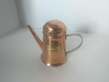 VTG Copper Brass Kitchen Cooking Oil Can DISPENSER Decor MCM Rustic Antique RARE picture