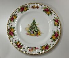 Vintage Royal Albert Christmas Magic Dinner Plate Old Country Roses 10 1/2