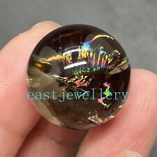 Natural Smoky Quartz gem sphere Rainbow Crystal Ball reiki healing 18mm+ 1pc picture