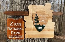 Zion National Park Wall Decor Utah UT Kenab Entrance Sign Deluxe Replica Miniatu picture
