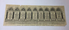1884 magazine engraving ~ AFGHAN WAR MEMORIALS Colaba Church, Bombay, India picture
