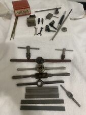 VTG. ASSORTED MACHINIST TOOL & PARTS LOT, PLEASE VIEW PHOTOS AS TO WHAT'S IN IT picture