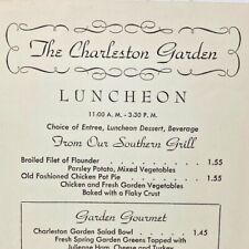 1940s The Charleston Garden Restaurant Menu Altman & Co Fifth Avenue New York picture