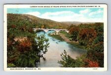 Eminence MO-Missouri, Current River Bridge Round Spring St Park Vintage Postcard picture
