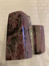 1.07 Lb Rhodonite Crystal Beryl Freeform With Raw Edge from Brazil picture