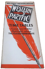JUNE 1940 WESTERN PACIFIC SYSTEM PUBLIC TIMETABLE picture