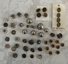 Lot of 50 Vintage Metal Buttons picture