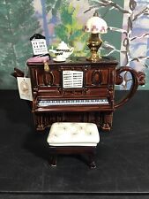 Vintage Swineside Teapottery Teapot Ceramic Parlor Piano Decor Made In England picture