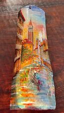 Italian Roof Tile With Hand Painted Venice “Venezia” Scene From Italy picture