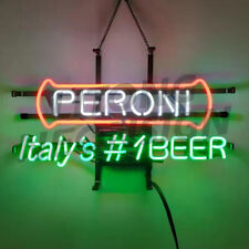 Peroni Italy #1 Beer Neon Sign 19x12 Beer Bar Pub Wall Window Decor picture